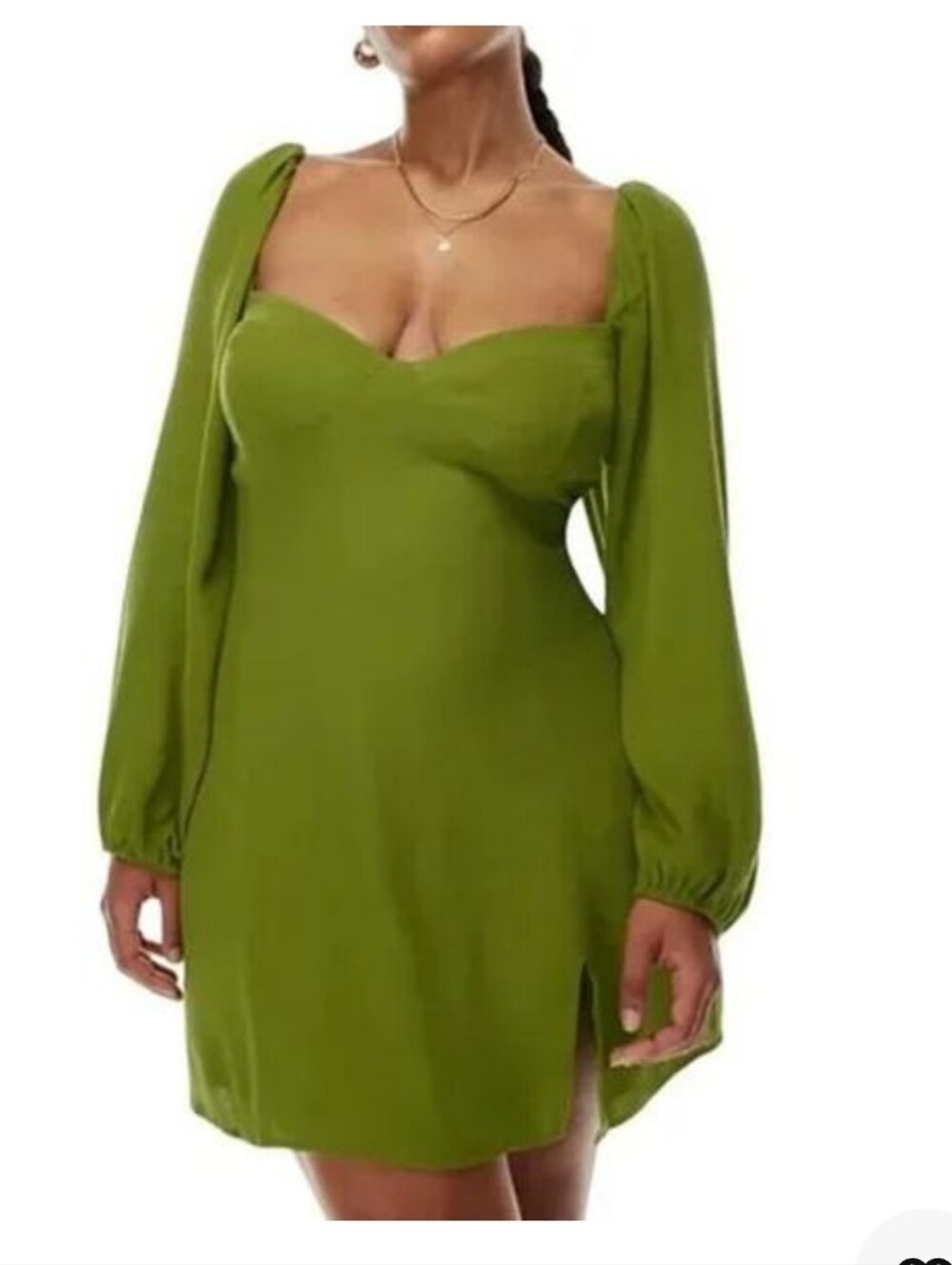 Wilfred Aritzia Novella Dress Succulent Green Size 6 NWT